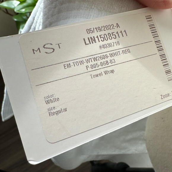 White Towel Wrap Skirt - Picture 5 of 6